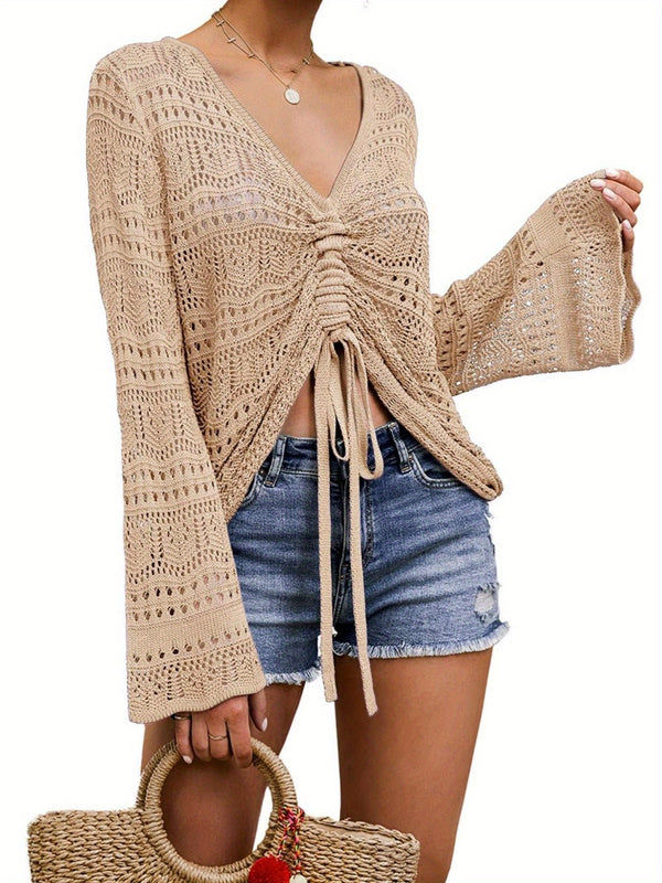 DAMEN PULLOVER – OVERSIZED V-AUSSCHNITT SCHNITT