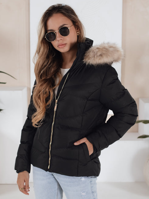 DAMEN STEPP-WINTERJACKE | KAPUZEZWEI-WEGE-REISSVERSCHLUSS