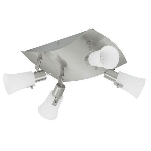 Eira LED-Deckenlampenkühler Verstellbares Satinglas | Shiraki