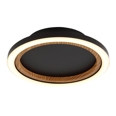 Linnea Moderne LED Deckenleuchte Holz-Optik