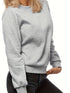Minimalistisches Damen-Sweatshirt | Rundhalsausschnitt aus massiver Baumwolle