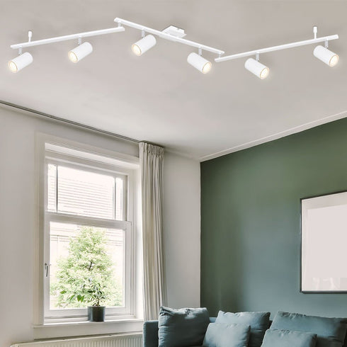 Aurora 6-Arm Deckenstrahler – Verstellbare Spot-Bar