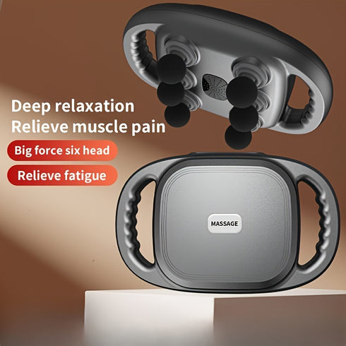 Faszienmassagegerät mit 6 Köpfen | USB-Aufladbar