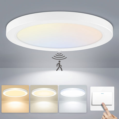 LED Deckenlichtpanel mit Bewegungssensor 12W 3 Farbwechsel