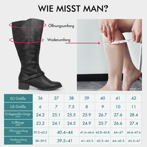 DAMEN REITSTIEFEL MIT REISSVERSCHLUSS – MITTELHOHE RUNDZEHEN