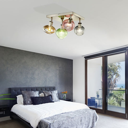Freya Moderner 4-Arm-Deckenstrahler | Verstellbare Deckenlampe