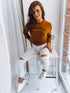 Bedruckte Damen Bluse | stylisches Streetwear Print-Langarmtop