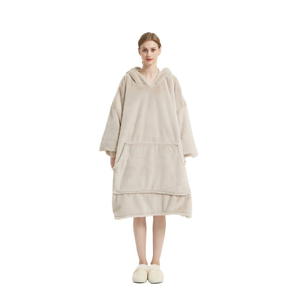 TV-Hoodie-Decke mit Ärmeln und Tasche | Übergroß und Flauschig