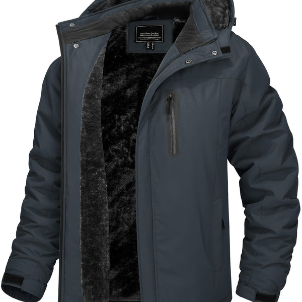 Helmarth Herren Ski- und Winterjacke – winddicht warm Kapuze