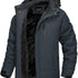 Helmarth Herren Ski- und Winterjacke – winddicht warm Kapuze