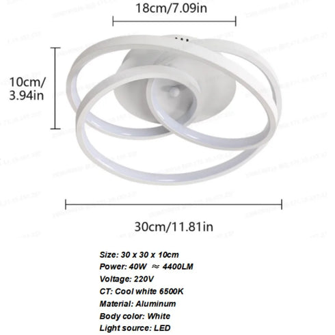 Maren LED Deckenleuchte rund 40W | Shiraki