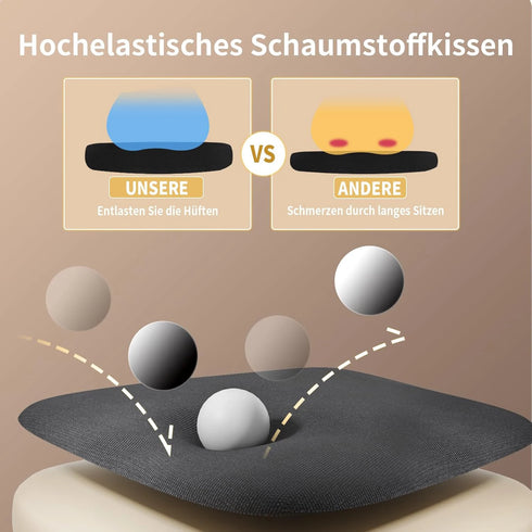 Giorgio Ergonomischer Bürostuhl mit Mesh-Rückenlehne | Klappbare Armlehnen