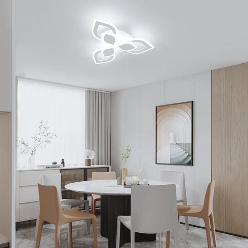 Amara LED Deckenleuchte Weiß Acryl | Shiraki