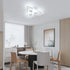 Amara LED Deckenleuchte Weiß Acryl | Shiraki