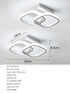 Eirik Set aus 2 LED Deckenleuchten 22W Weiß | Shiraki