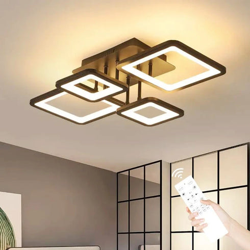 Nina LED Deckenleuchte rechteckig dimmbar 54W | Shiraki