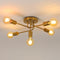 Delphine Retro Industrielle Deckenleuchte Gold 5 Lichter | Shiraki