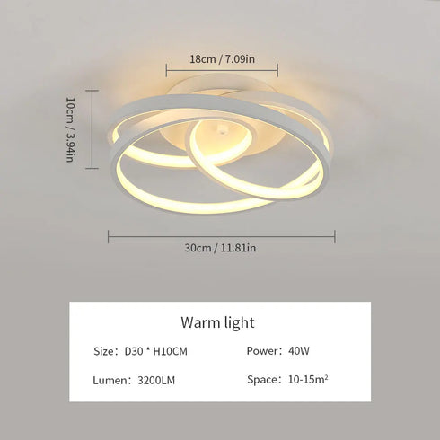 Maren LED Deckenleuchte rund 40W | Shiraki