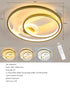 Frida LED Deckenleuchte rund Gold dimmbar | Shiraki