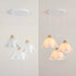 Astrid Acryl Blumen-Kronleuchte 3 lamps E27 Metall | Shiraki