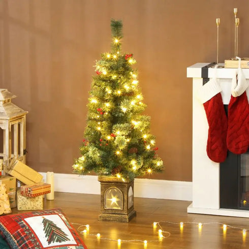 Künstlicher Weihnachtsbaum mit 100 LEDs & 8 Modi – Wohnzimmer & Party Deko