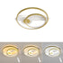 Frida LED Deckenleuchte rund Gold dimmbar | Shiraki