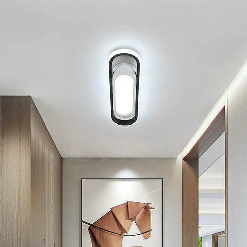 Juliette LED Deckenleuchte rechteckig 24W Weiß | Shiraki