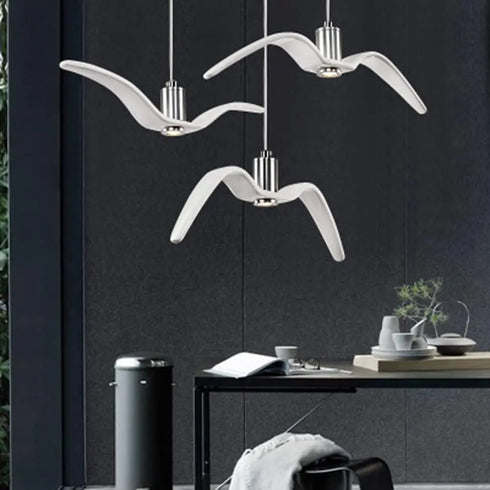 Sophie LED Hängeleuchte Nordic Weiß | Shiraki