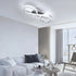Asta LED Deckenleuchte geometrisch Silber 36W | Shiraki