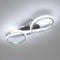 Asta LED Deckenleuchte geometrisch Silber 36W | Shiraki