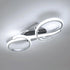 Asta LED Deckenleuchte geometrisch Silber 36W | Shiraki