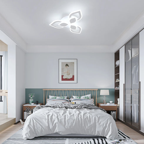 Amara LED Deckenleuchte Weiß Acryl | Shiraki