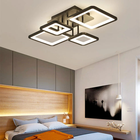 Nina LED Deckenleuchte rechteckig dimmbar 54W | Shiraki