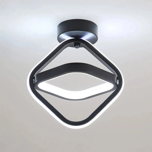 Nils LED Deckenleuchte Quadrate Schwarz | Shiraki