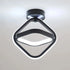 Nils LED Deckenleuchte Quadrate Schwarz | Shiraki