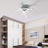 Solveig LED Deckenleuchte Gabel-Design Coolweiß | Shiraki