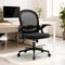 Renato Compact Mesh Bürostuhl – Ergonomischer Mittelrückenstuhl mit klappbaren Armlehnen