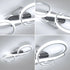 Asta LED Deckenleuchte geometrisch Silber 36W | Shiraki