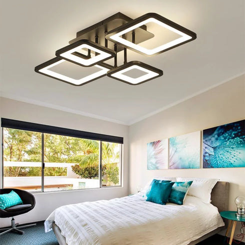 Nina LED Deckenleuchte rechteckig dimmbar 54W | Shiraki