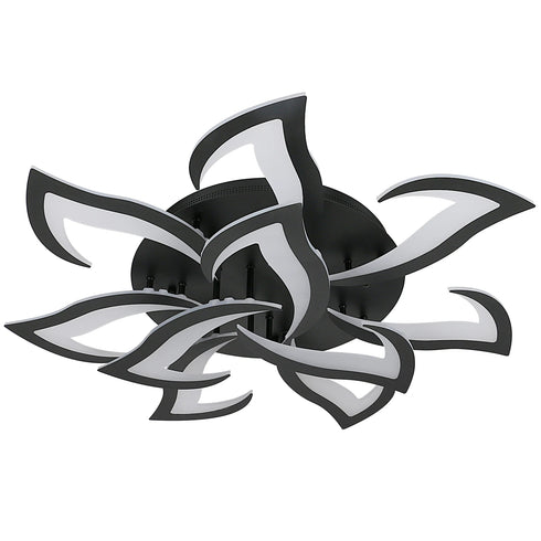 Magnus LED Deckenleuchte dimmbar Schwarz Acryl | Shiraki