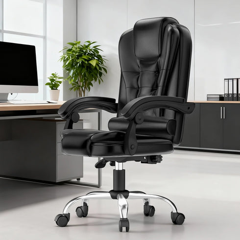 Alessandro – Ergonomischer Bürostuhl mit hoher Rückenlehne und PU-Leder