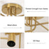 Delphine Retro Industrielle Deckenleuchte Gold 5 Lichter | Shiraki