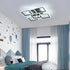 Camille LED Deckenleuchte Quadratisch Schwarz 61W | Shiraki