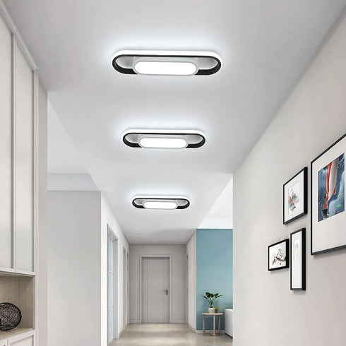 Juliette LED Deckenleuchte rechteckig 24W Weiß | Shiraki