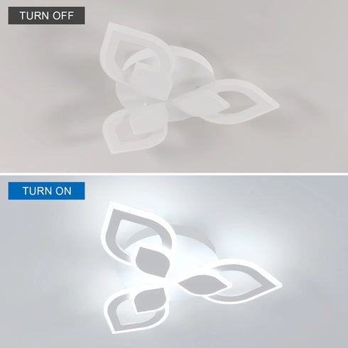 Amara LED Deckenleuchte Weiß Acryl | Shiraki