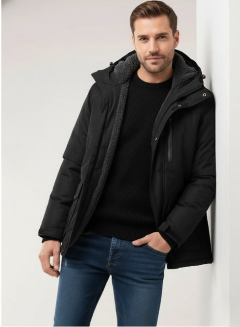 Arcturonix Herren Softshell Winterjacke winddicht warm