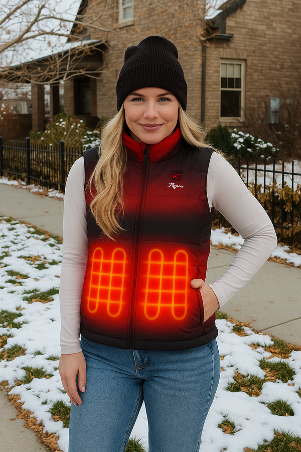 AuroraWarm beheizbare Damen Weste – Heizweste für Alltag & Outdoor | Shiraki