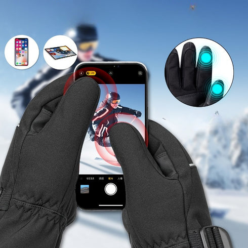 Beheizte Winterhandschuhe mit 5 V 5000 mAh Akku | Touchscreen winddicht & thermisch