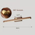 Schwarznuss Holz LED-Wandleuchte
