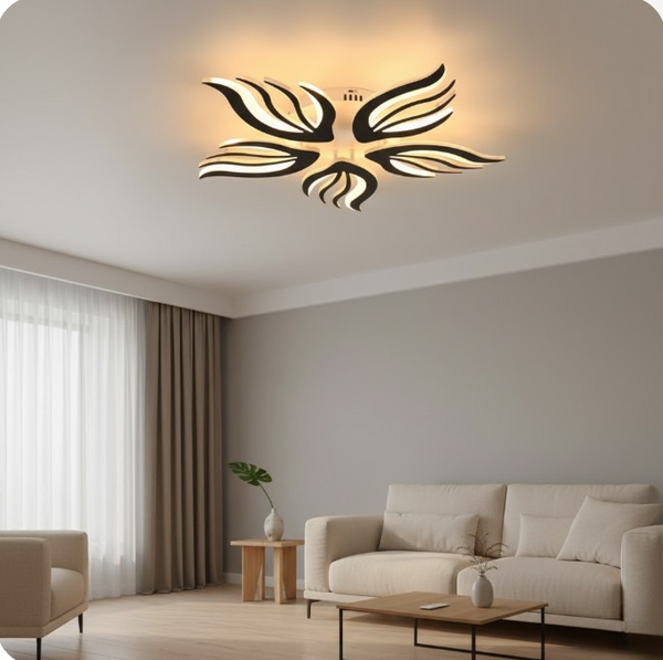 Finn LED Deckenleuchte Blumenform dimmbar | Shiraki